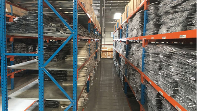 閣樓貨架在服裝行業案例